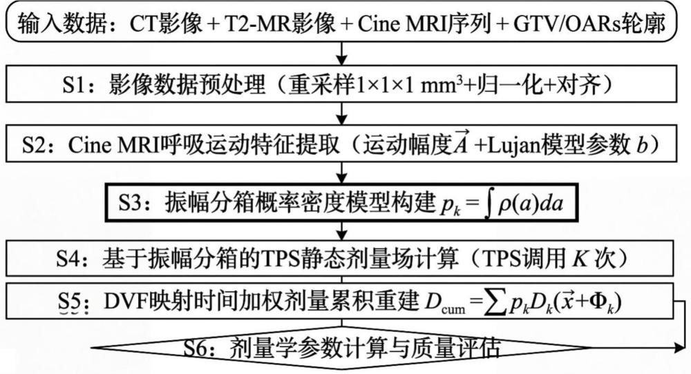 一种基于振幅分箱与概率密度加权的晶格放疗剂量重建方法
