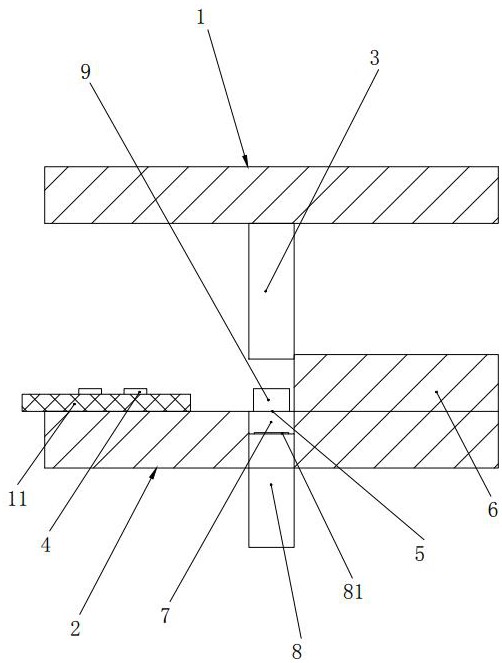 一种无角料冲断压花模具的制作方法