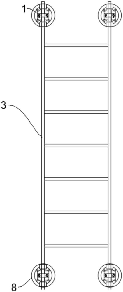 一种用于屋面安装的楼梯吸盘支架的制作方法